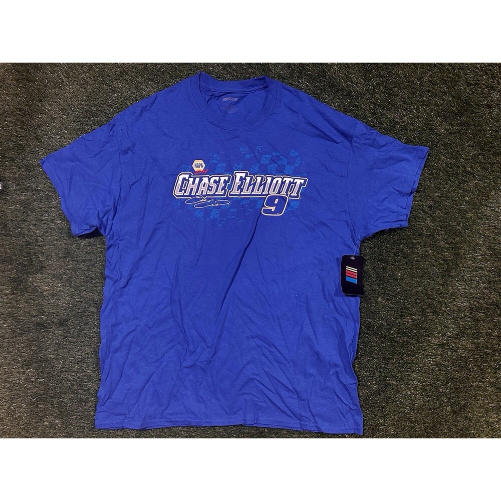 NASCAR Chase Elliott T-Shirt XL Blue Cotton